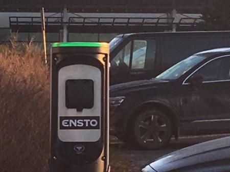 Electric car charging station at Tampere-Pirkkala 2