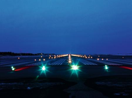Apron and runways
