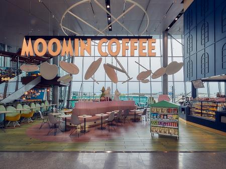 Moomin Coffee kahvilan edusta